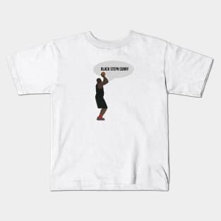 Shaq O'neal - Black Steph Curry Kids T-Shirt